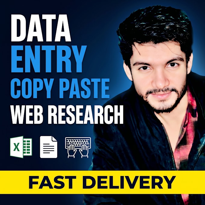 do fast data entry, copy paste, web research and excel work