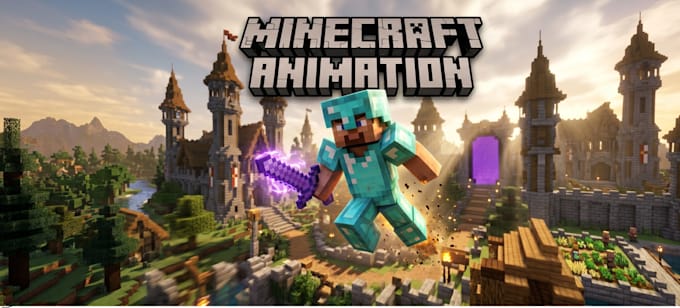 animate a cinematic 3d minecraft smp server trailer