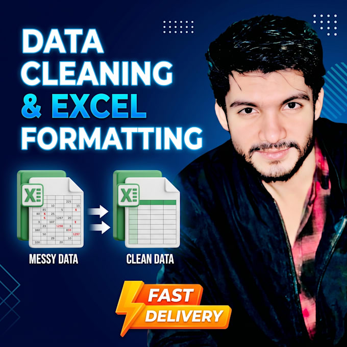 clean, format and organize your excel or data professionally