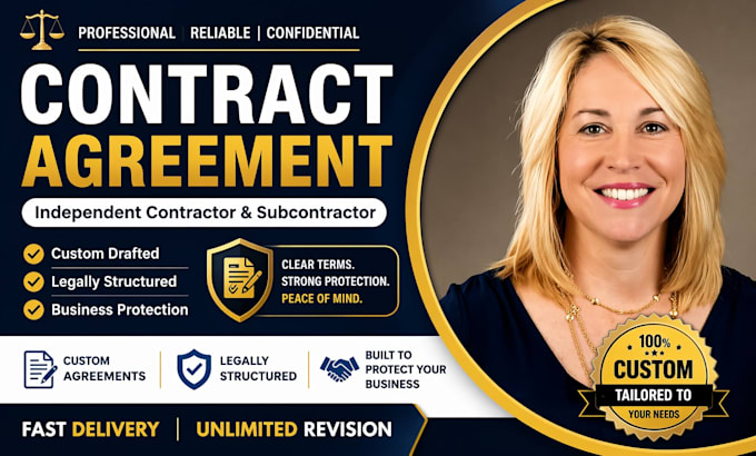 draft a custom legally binding independent contractor or subcontractor agreement