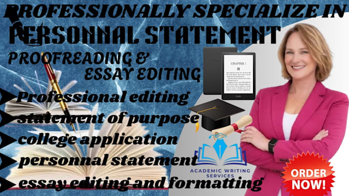 professionally edit your personal statement or statement of purpose