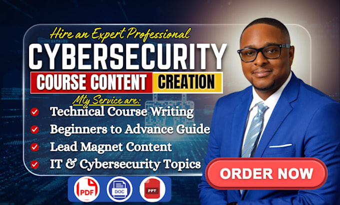 create cybersecurity course content curriculum online training technical lessom