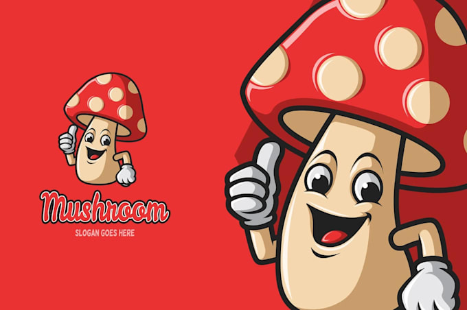 make an amazing mushroom logo design