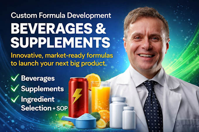 do supplement, beverage, fruit product formulation and development with testing