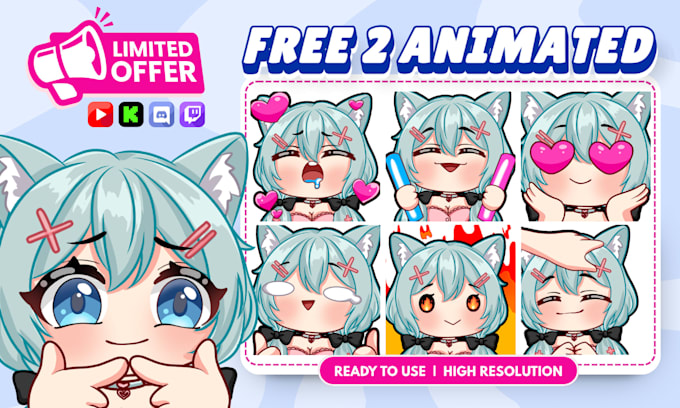 custom twitch emotes animated emotes sub badges for vtuber