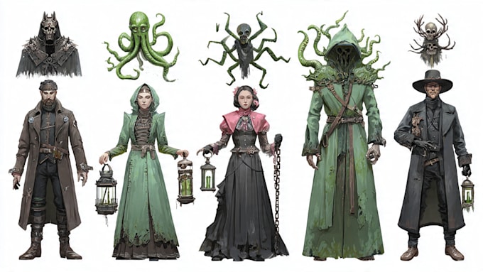 fantasy horror and fantasy horror character