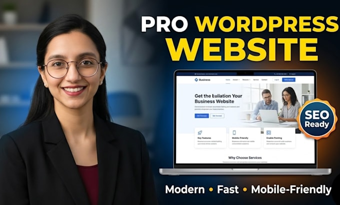 design and develop a wordpress website with SEO setup