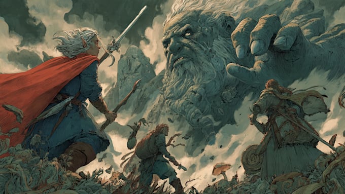 create a fantasy illustration