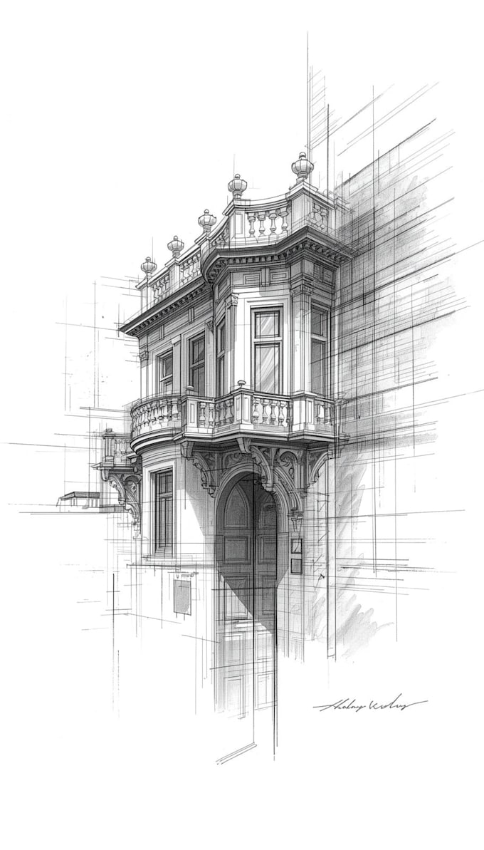 draw watercolor wedding venue
