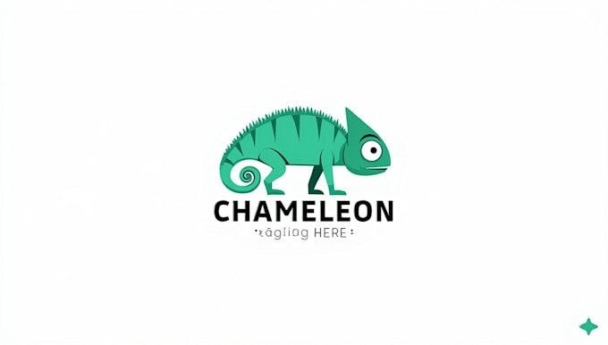 design abstract chameleon logo just in 12 hours