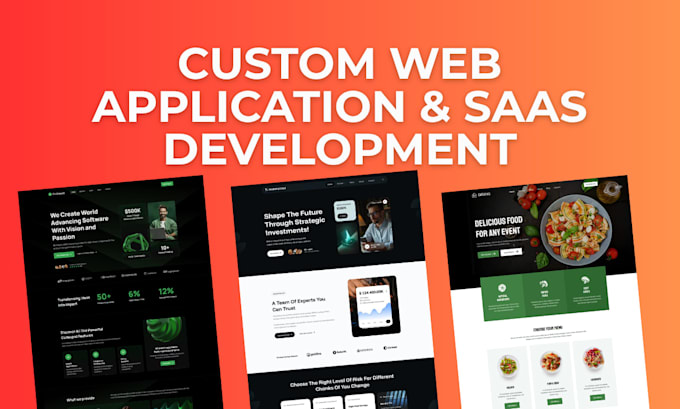build your custom web app or saas solution