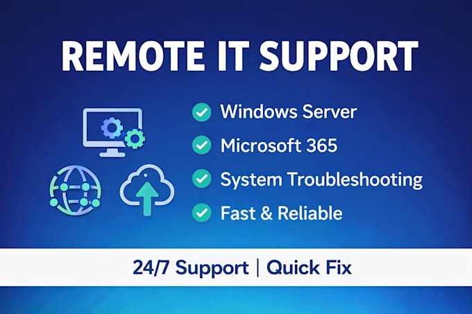 fix IT issues, windows server and microsoft 365 support
