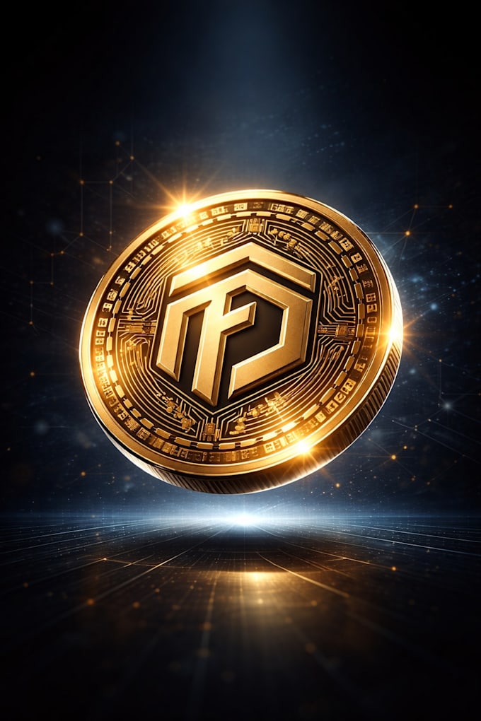 design modern crypto, nft and blockchain logo for your project
