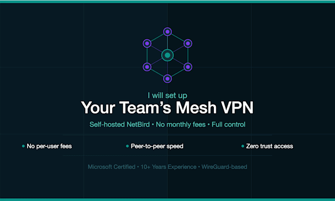 set up a self hosted netbird mesh VPN for your team