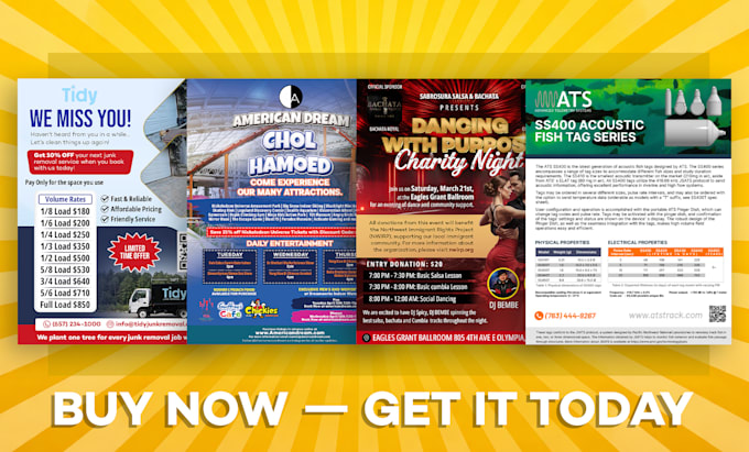 design awesome print ready flyer or magazine ad