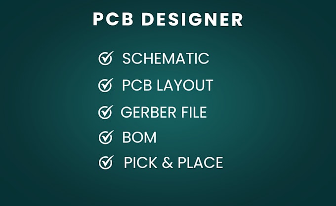 do pcb design or layout, circuit schematic and  prototype for your project