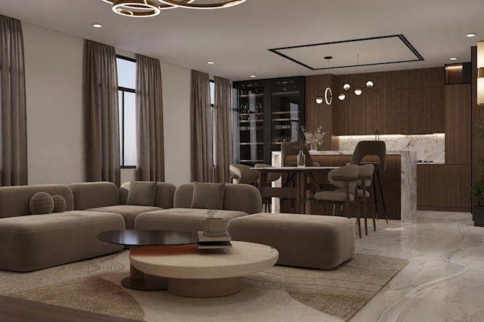 create high end interior architectural 3d renderings
