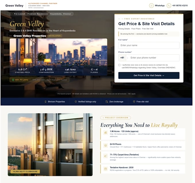 build a high converting landing page with lead capture