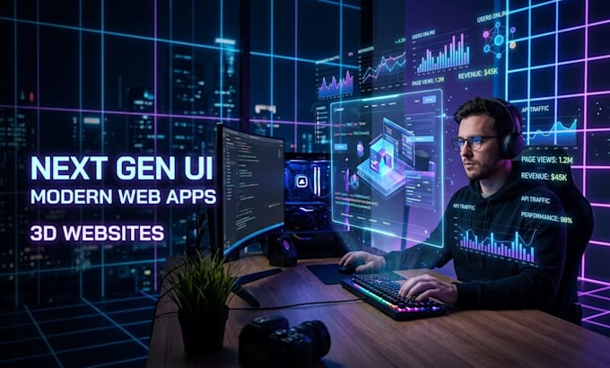 build modern web apps dashboards or 3d webgl experiences