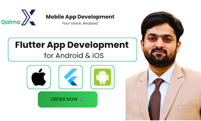 develop mobile app for ios android using flutter react native app developer