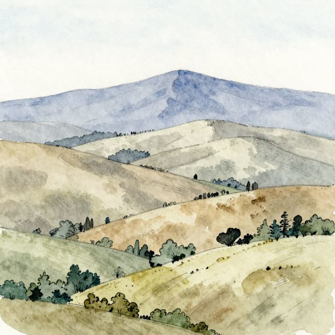 draw watercolor wedding venue