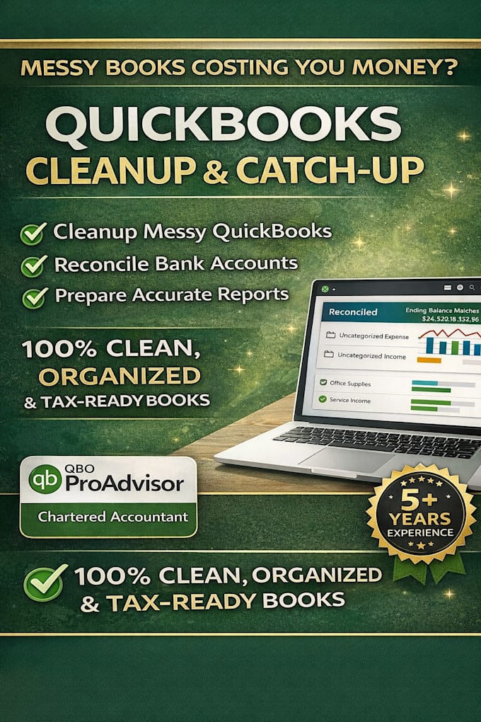 do quickbooks cleanup and catch up