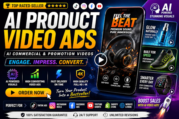 create ai product video ads ai commercial promotion video ads