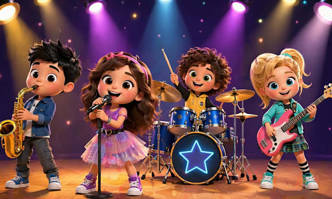 create 2d animated kids songs and nursery rhymes