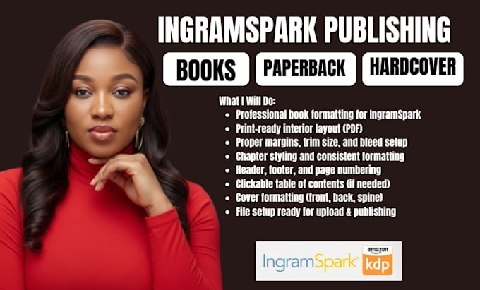do ingramspark book publishing, book formatting with proofreading, book editing