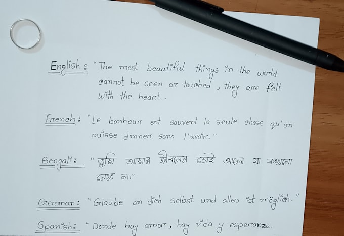 write aesthetic handwritten letters and notes for you