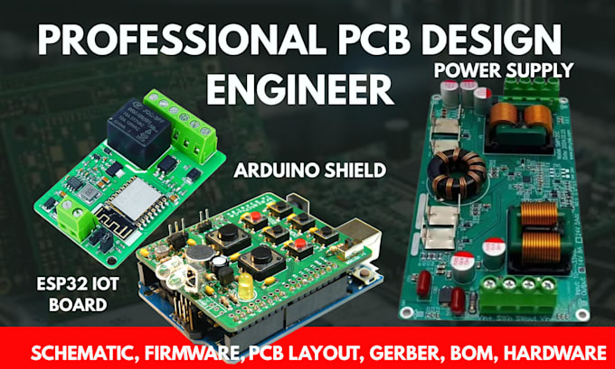 Design professional pcb layout and schematic in altium kicad easyeda by ...