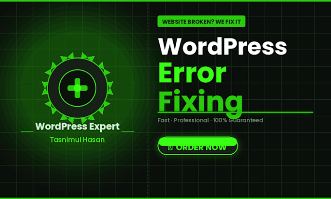 fix wordpress errors bugs and broken website