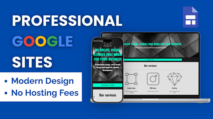 create a clean google sites website from your content