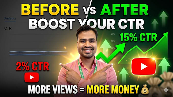 create clickbait youtube thumbnail hooks to boost CTR