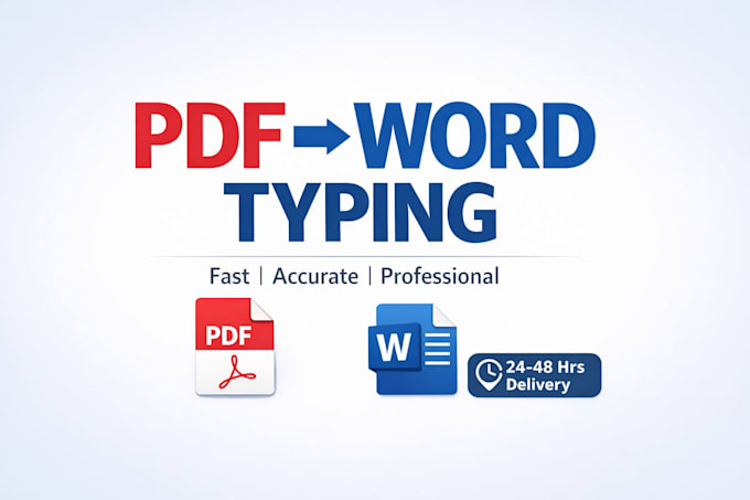 do fast and accurate PDF to word typing
