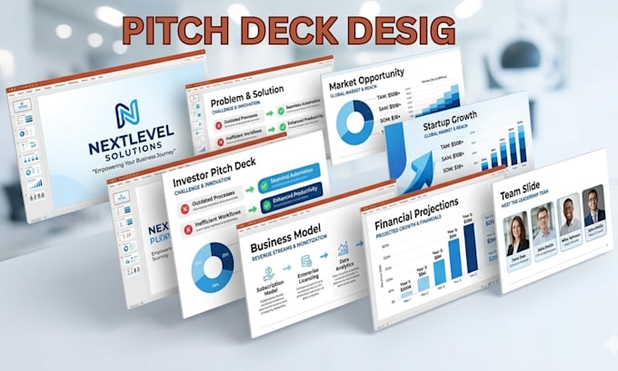 Design investor pitch deck business powerpoint presentation for ...