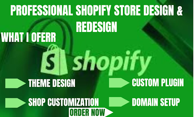 do shopify website design, store design, ecommerce website redesign and seo