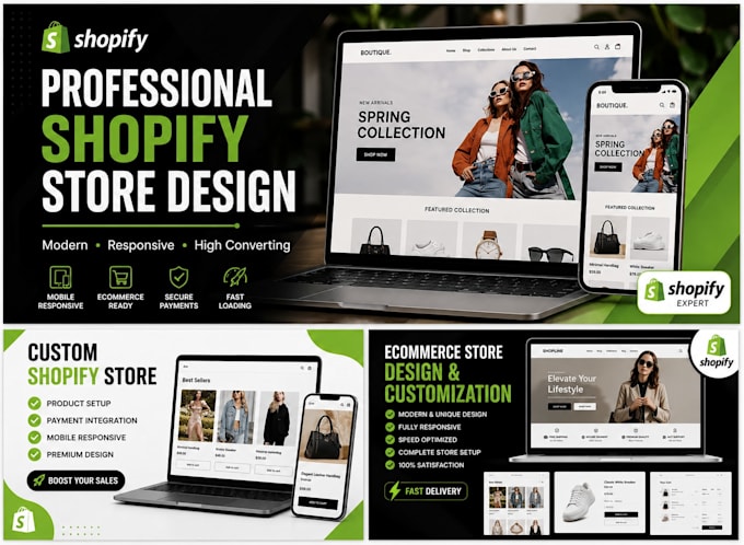 design and customize a responsive shopify store