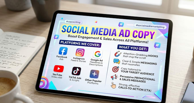write social media ad copy