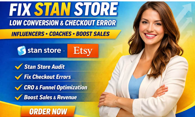 fix stan store low conversion checkout error influencers coaches and boost sales
