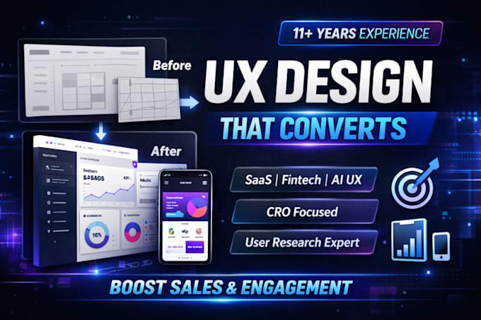 design user friendly UX for websites apps and dashboards