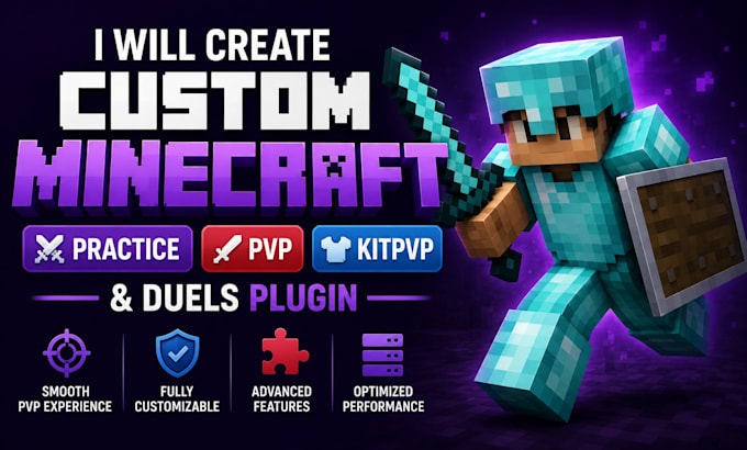 create custom minecraft practice pvp kitpvp and duels plugin
