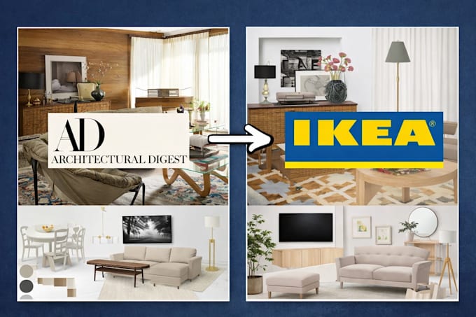 create interior design with ikea products