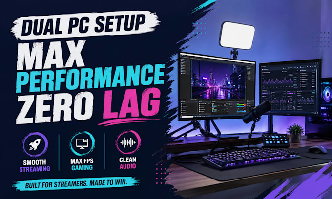 setup dual PC obs streaming with zero lag audio for streamer