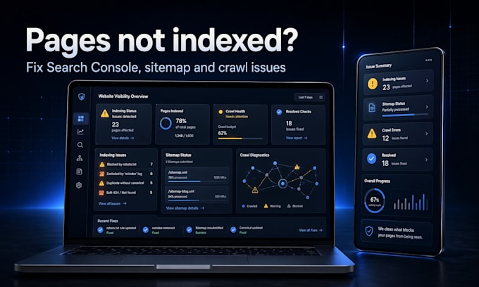 fix google search console indexing and sitemap issues