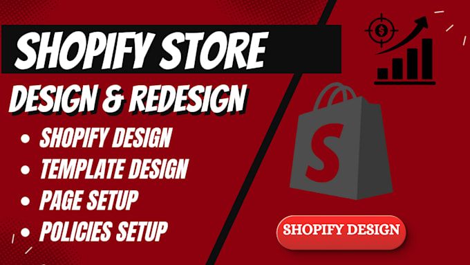 design and redesign shopify dropshipping store
