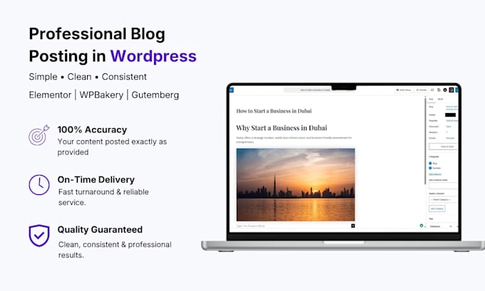 upload and format your wordpress blog posts professionally