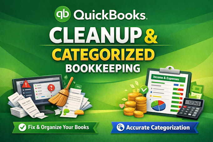 do categorize and cleanup with quickbooks