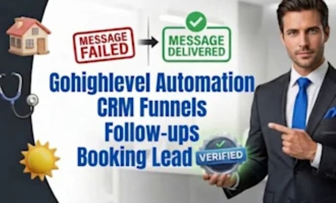 setup gohighlevel funnels, automations, CRM and ai agent