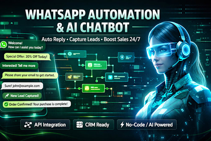 build whatsapp automation chatbot API and ai agent